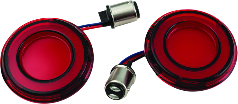 Kuryakyn Tracer LED Rear Turn Signal Inserts Red Light Lens