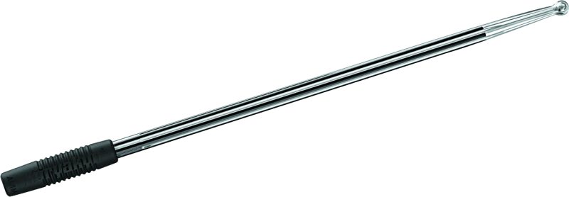 Kuryakyn Billet Antenna Round/Grooved Black & Raw - 862