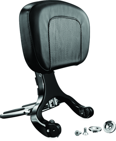 Kuryakyn Kuryakyn Multi-Purpose Backrest Black & Chrome - 1661