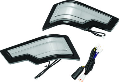 Kuryakyn Kuryakyn Tracer Tour Pak Rear Lights Black Smoke Lens - 2955