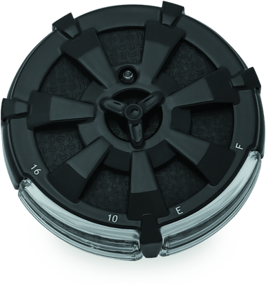 Kuryakyn Kuryakyn Alley Cat Fuel & Battery Gauge Gloss Black - 7383