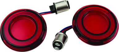Kuryakyn Tracer LED Rear Turn Signal Inserts Red Light Lens