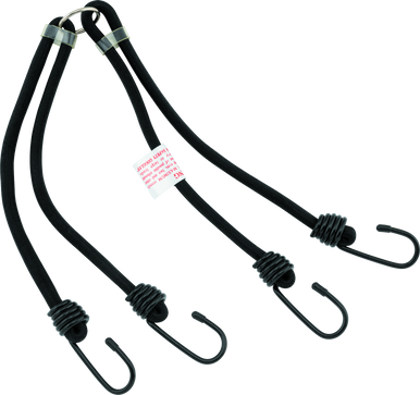 BikeMaster 24in Heavy Duty 4-Hook Bungee - Black - 100171