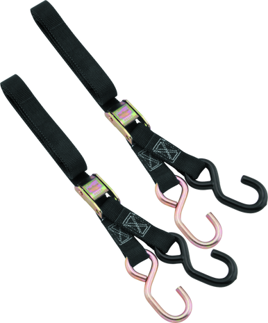 BikeMaster 1x72in Tiedown 20pc Carton - Black - 100571