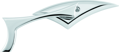 BikeMaster Sickle Mirrors w/10mm/Yam 10mm/HD Adapters - Pair - Aluminum/Chrome - 600268