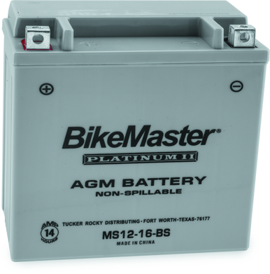 BikeMaster AGM Battery - MS12-16-BS - 780720