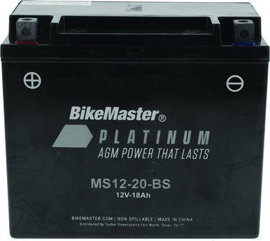 BikeMaster AGM Battery - MS12-20-BS - 780725