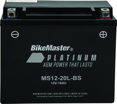 BikeMaster AGM Battery - MS12-20L-BS - 780726