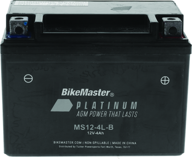 BikeMaster AGM Battery - MS12-4L-B - 780730