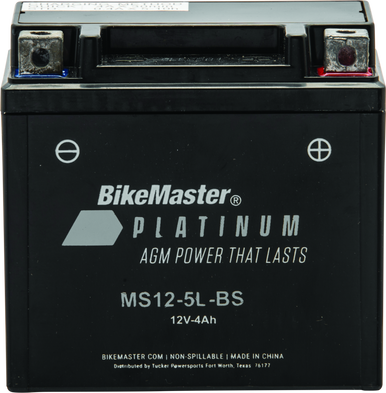 BikeMaster AGM Battery - MS12-5L-BS - 780737