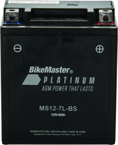 BikeMaster AGM Battery - MS12-7L-BS - 780740