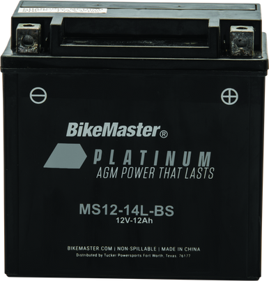 BikeMaster AGM Battery - MS12-14L-BS - 780756