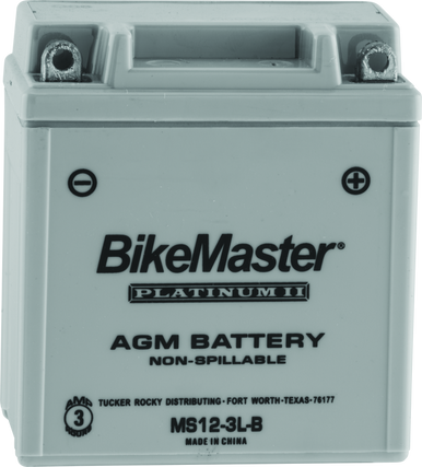 BikeMaster AGM Battery - MS12-3L-B - 780766