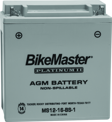 BikeMaster AGM Battery - MS12-16-BS-1 - 780771