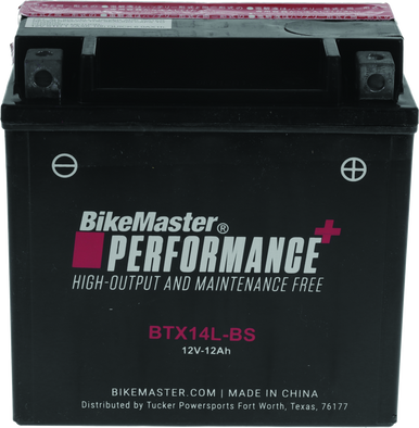 BikeMaster BTX14L-BS Battery - 781329
