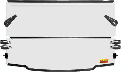 QuadBoss 17-21 Polaris Ranger 500 Folding Windshield - 375735