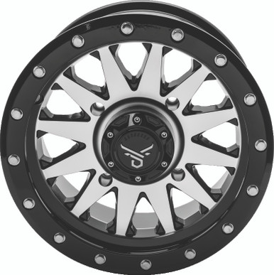 QuadBoss Wagon 14X7 4+3 4/156 Black Machined - 608554