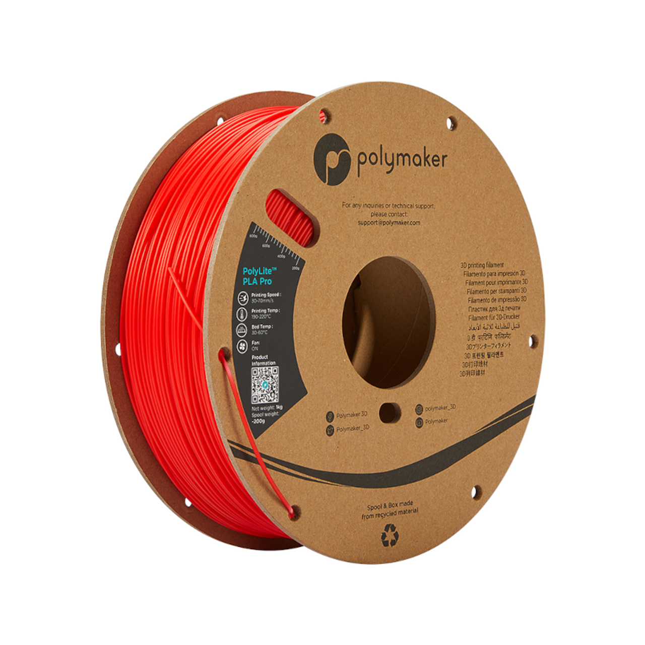 Creality Premium 1.75 mm PLA 3D Printing Filament (Red)