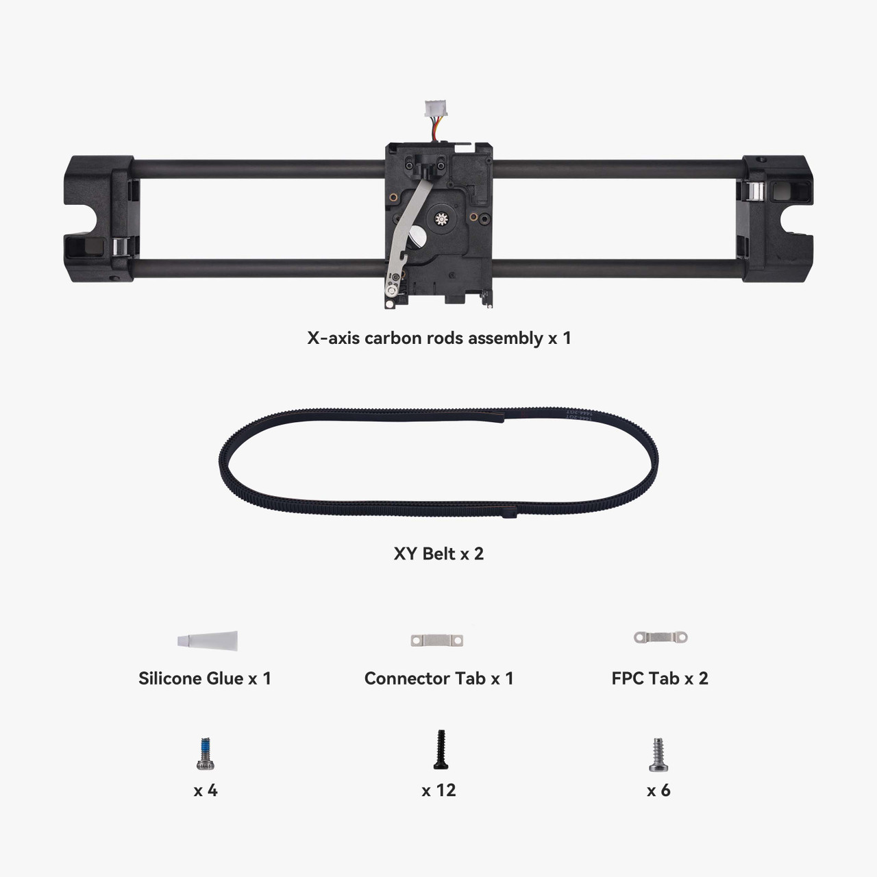 Bambu Lab X-Axis Carbon Rods Assembly | Partsbuilt 3D