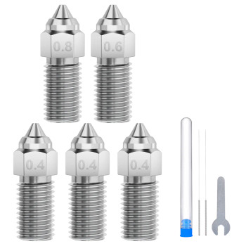 Elegoo Multi-Size Hardened Steel Nozzle Pack for Neptune 4 & 4 Pro 