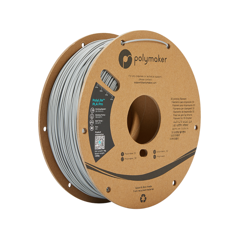 PLA Pro - Gray - 1.75mm | PolyLite™