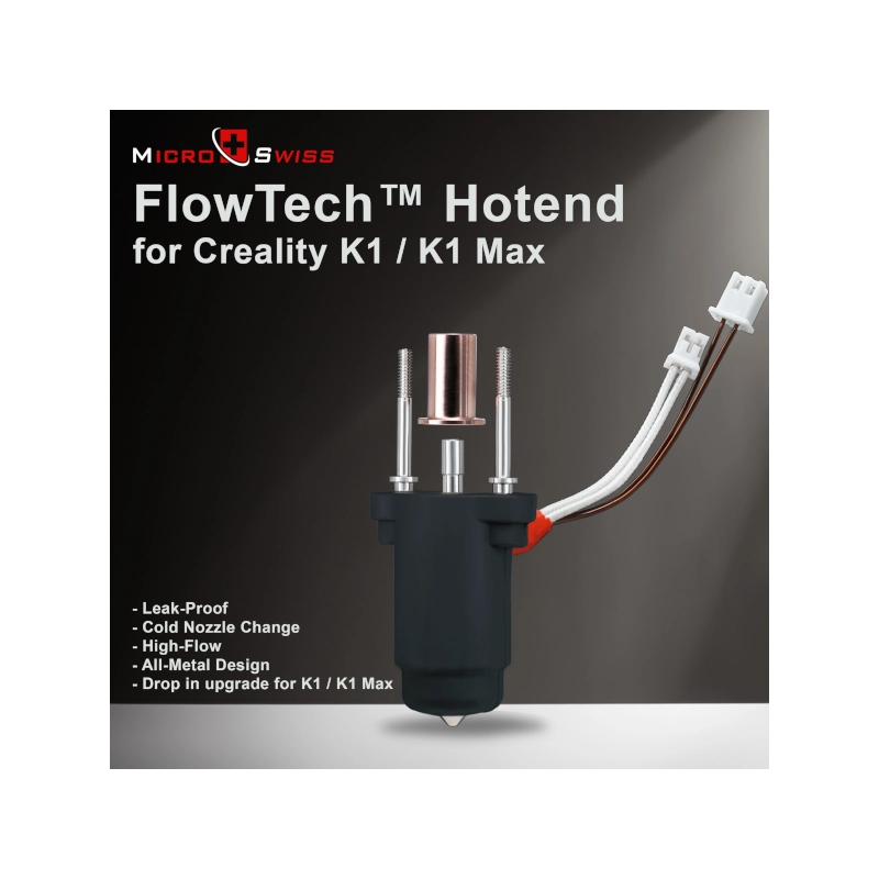 Micro Swiss FlowTech™ Hotend for Creality K1 / K1 Max — Micro