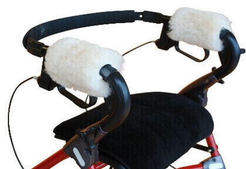 M111: Medical sheepskin Walker Handle Covers