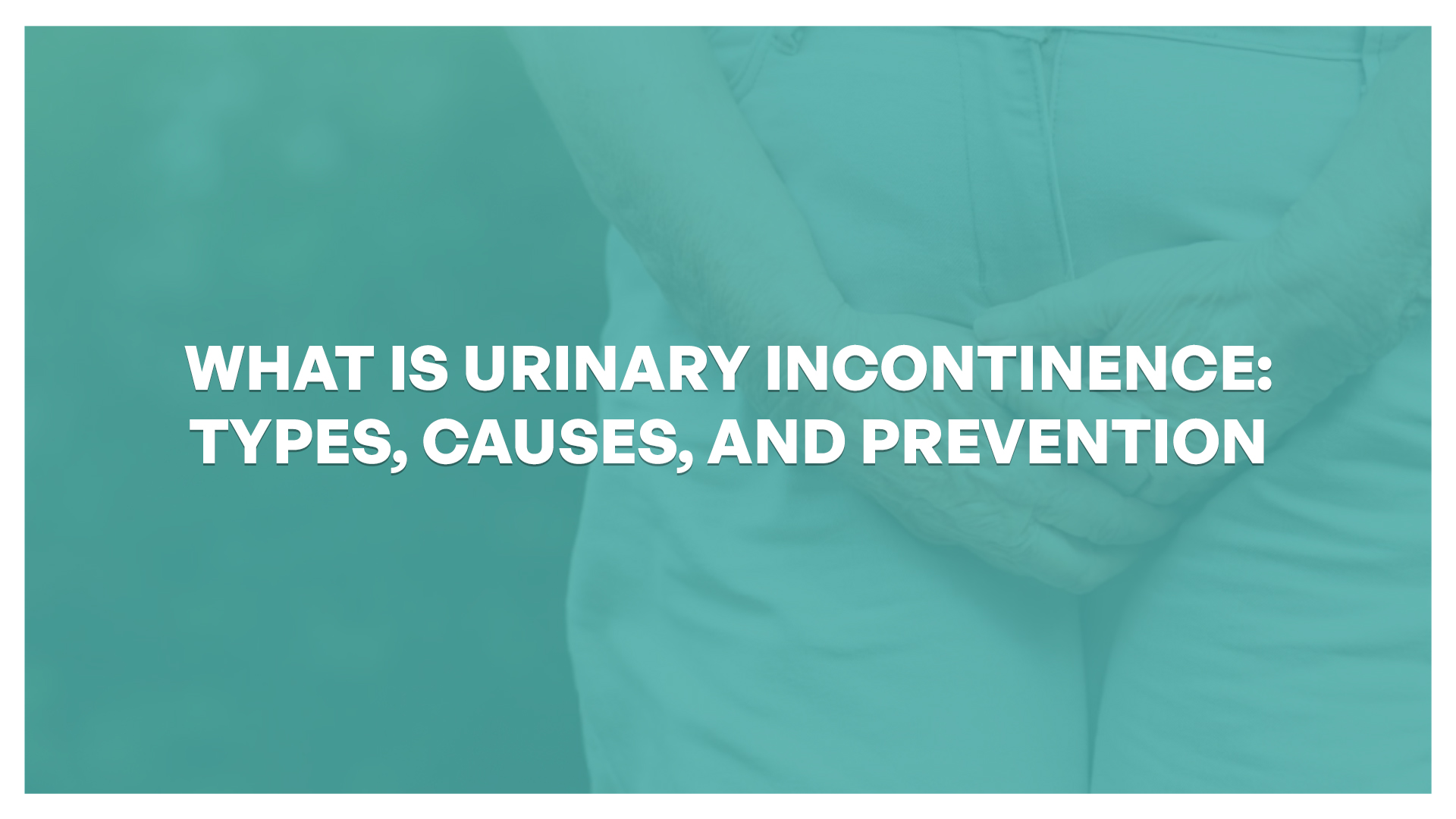 Solutions for urinary incontinence while sneezing and coughing