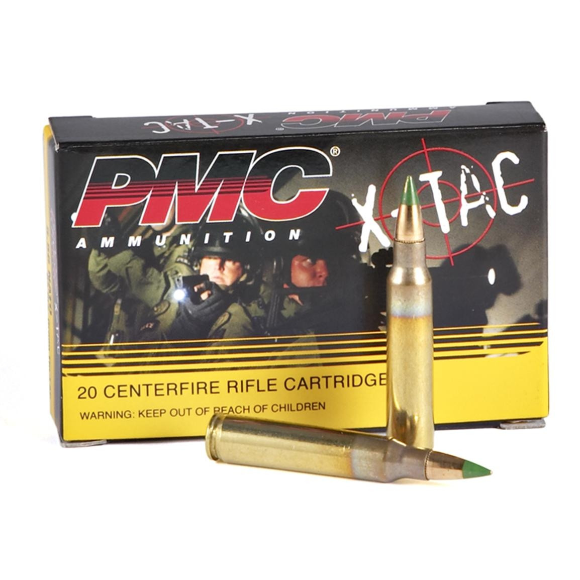 1000 Rounds PMC 556K X-TAC Green Tip 5.56 NATO 62 Grain FMJ LAP