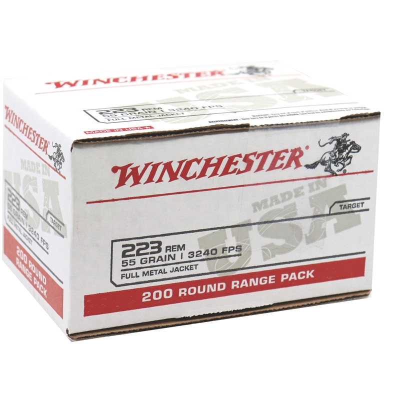 800 Round Case Winchester Lake City .223 55 Grain FMJ in 200 round