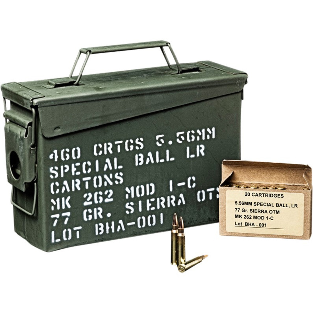 ammo ピック Magtech 5.56x45mm NATO Ammo 62gr SS109 Penetrator Full Metal