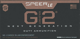 250 rounds Speer LE 54226 G2 - Gold Dot 2 - 9mm 147gr Elastomer Tip - New Version