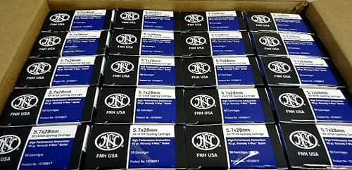 FNH SS197SR - 2000 Rounds FNH USA 5.7x28mm 40gr Hornady V-Max High Performance "Sporting Cartridge" - Free Shipping and Insurance!