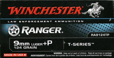 Winchester Ranger T Series JHP +P Ammo