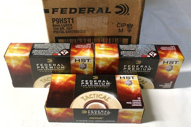 Bulk Federal Premium LE Tactical HST In JHP Ammo