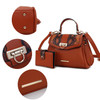 MKF Collection Geny Faux Snake Embossed Women Shoulder bag with matching Wallet by Mia K