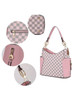 MKF Collection Penelope Circular Print Vegan Leather Women Shoulder Bag witch matching Wallet by Mia k
