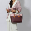 MKF Collection Brynlee Color-Block Vegan Leather Women's Tote Bag with Wallet– 2 pieces by Mia k