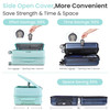 Luggage Sets 3 Piece(20/24/28), Expandable Carry On Luggage with TSA Lock Airline Approved, 100% PC Hard Shell and Lightweight Suitcase with Front Pocket and Spinner Wheels