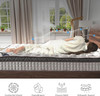 Assembled in USA - High Quality 12" King Diamond Innerspring Hybrid and Cooling Gel Memory Foam Mattress, Pressure Relief, and Motion Isolation, CertiPUR-US and Oeko TEX Certified
