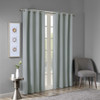 Printed Heathered Blackout Grommet Top Curtain Panel(Only 1 Pc Panel)