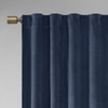 Room Darkening Poly Velvet Rod Pocket/Back Tab Curtain Panel Pair(2 Pcs Window Panels)