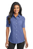 Port Authority Ladies Short Sleeve SuperPro Oxford Shirt L659