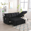 UNITED WE WIN-Furniture, modular L-shaped sofa, modular long sofa with reversible chaise lounge, Sofa bed, Sleeper sofa, modular sofa combination with storage seats.