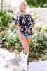 Savanna Ruffle Off Shoulder Flounce Sleeve Blouse