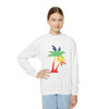 Tropical Youth Crewneck Sweatshirt - Fun, Colorful Palm Tree Design, Perfect for Summer, Gift for Kids, Vacation Wear, Casual Comfort