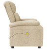 vidaXL Massage Chair Cream Fabric