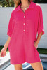 Nyomi Half Button Collared Loose Romper.
