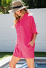 Nyomi Half Button Collared Loose Romper.