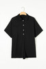 Nyomi Half Button Collared Loose Romper.